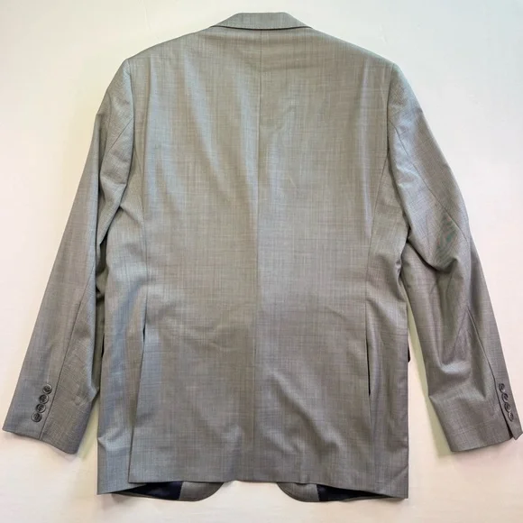 Jack Victor Mens Blazer Sport Coat Two Button Casual Jacket 44L Wool Suits